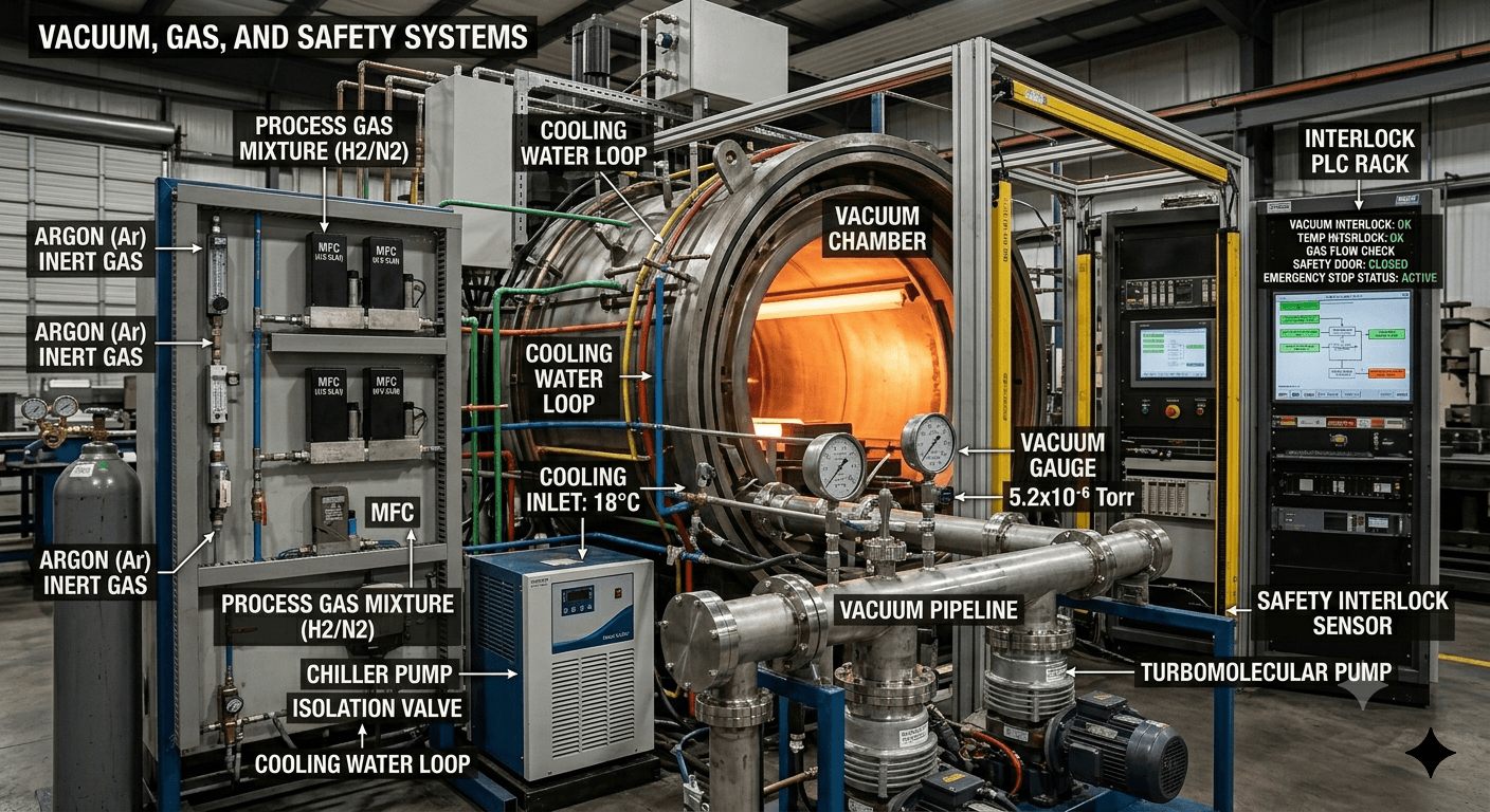 Vacuum, Gas, And Safety Systems